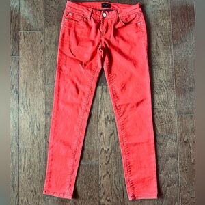 Celebrity Pink Women's Vibrant Red Skinny Stretchy Jeans